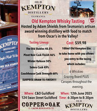Old Kempton Distillery Whisky Tasting